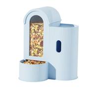 EcoGleam 2-in-1 Hamster Feeder Waterer Automatic Bowl for Hamster Guinea Pig (Blue)