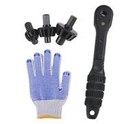 EcoGleam 3 in 1 Drilling Lining Ratchet Key Double-Crown Boring Key Ratchet- Boring Lining Key Wrenches for Most Power Tools and Drilling Machines