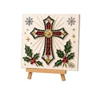 EcoGleam 3D DIY Christian-Themed Sea Glass Art Kit Handmade Craft(10)