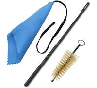 EcoGleam 3Pcs Clarinet Flute Cleaner Piccolo Cleaning Brush Flute Care Rod Brush (Blue)