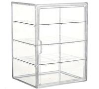EcoGleam 4-Layer Bakery Pastry Display Case Adjustable Transparent Cake Holder Reusable Acrylic Storage Organizer for Weddings Event Fruit Platter