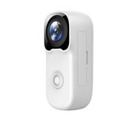 EcoGleam 4K Thumb Action Camera Waterproof Sports Camera the Size of a Thumb Suitable for Running Cycling Swi (White)