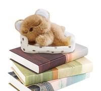 EcoGleam 5.91 Inch Sleeping Animal Plush Toy Set with Nest