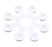 EcoGleam 8 Drums Ring Wear Resist Tambourine Hi-Hat Stainless Steel Silicone Tambourine Rings Percussion Instrument Parts