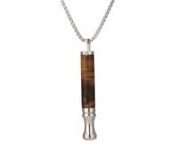 EcoGleam Anti-smok-ing Breath Assistance Necklace Stress Relief Energy Stone Tube Necklace with Cotton Core Anxiety Breathing Necklace for Adults