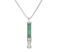 EcoGleam Anti-smok-ing Breath Assistance Necklace Stress Relief Energy Stone Tube Necklace with Cotton Core Anxiety Breathing Necklace for Adults