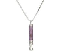 EcoGleam Anti-smok-ing Breath Assistance Necklace Stress Relief Energy Stone Tube Necklace with Cotton Core Anxiety Breathing Necklace for Adults