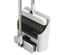 EcoGleam Broom and Dustpan Set Self-Cleaning Teeth Design for Office Home Indoor(Style A)