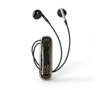 EcoGleam BT 5.4 Lapel-Clip Neckband Earbuds TYPE-C Rechargeable Sound Amplifiers Headphones Lightweigth Hearing Aids Earphones for Sport/Cycling/Travel/Live Streaming/Sleep (Black)