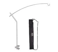 EcoGleam Camping IGT Lamp Hanging Rack Aluminum Alloy Portable Light Hanger Stainless Steel Curved Lamp Holder for Picnic Hiking Fishing
