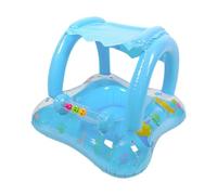 EcoGleam Cartoon Swimming Ring With Canopy & Bell Leakproof PVC for Kids | Leakproof Children Pool Floats Inflatable Seat Ring for Beach Lake Backyard Parties Suitable For Kids Ages 3 Up