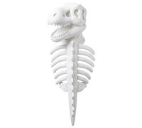 EcoGleam Cat Plush Costume Halloween Glow Dark Dinosaur Skeleton Hoodie | 3D Skull Cap Rib Spine Back Piece Easy Wear Soft Fleece for Cats Party