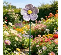 EcoGleam Ceramics Bee Watering Station Cups for Bees Flower Shaped Bee Watering Station for Garden Pollinator Hydration Solution for Outdoor Spaces Colorful Butterfly Feeders