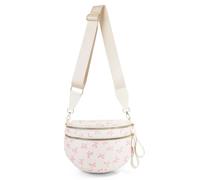 EcoGleam Checkerboard Waist Bag PU Leather Denim Faux Suede for | Denim crossbody fanny pack with multiple compartments includes removable wallet Adjustable strap hands-free convenience