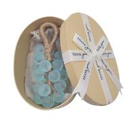 EcoGleam Crystal Handmade Grape Soap on A Rope for Washing Air (Blue with box)