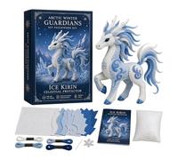 EcoGleam DIY Patchwork Kit Handmade 3D Fantasy Ocean Mythical Plush Sewing Set with Pre-Cut Materials,Tools,Collection Craft Supplie for Beginners Adults