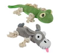 EcoGleam Dog Toys Pet Plush Vocal Supplies Bite Resistance Educational Stuffed Animal Dog Plush Chewing Toy, Cotton Rope Interactive Toys for Puppy Small Middle Dogs