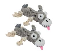 EcoGleam Dog Toys Pet Plush Vocal Supplies Bite Resistance Educational Stuffed Animal Dog Plush Chewing Toy, Cotton Rope Interactive Toys for Puppy Small Middle Dogs