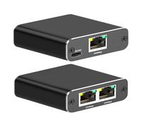 EcoGleam Ethernet Splitter 1 To 2 1000Mbps Internet Cable Splitter Network RJ45 Splitter Gigabit RJ45 LAN Network Extension for Cat8/7/6/5e/5 Cable