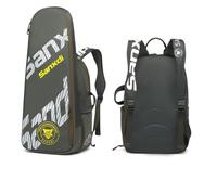 EcoGleam Foldable Tennis Backpack 3 Racket Badminton Backpack Sports Backpack (Dark Grey)