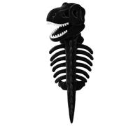 EcoGleam Glow Dark Plush Cat Halloween Costume Dinosaur Skeleton Hoodie | 3D Skull Cap Rib Spine Back Piece Easy Wear Soft Fleece for Cats Party
