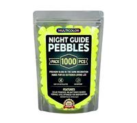 EcoGleam Glow In The Dark Garden Stones 1000pcs Yellow