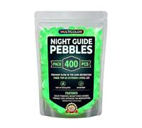 EcoGleam Glow In The Dark Garden Stones 400pcs - Luminous Pebbles for