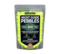 EcoGleam Glow In The Dark Garden Stones 400pcs Yellow