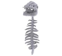 EcoGleam Halloween Plush Dinosaur Skeleton Cat Costume Glow Dark Hoodie | 3D Skull Cap Rib Spine Back Piece Easy Wear Soft Fleece for Cats Party