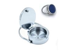 EcoGleam Lip Balm Ring for Finger Locket Ring for Keepsakes (Steel Ring Dark blue)