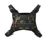 EcoGleam Outdoor Vest Bag Front Chest Camping Backpack Water-Resistant Waist Bag (Camo)