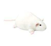 EcoGleam Plushie Cute Simulation Jumbo Plush Pillow Mouse (White 90cm)