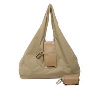 EcoGleam PU Leather Foldable Keychain Tote Bag Expandable Mini Organizer Bag (Khaki)