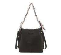 EcoGleam PU Leather Women Versatile Tote Handbag Large Capacity Simple Shoulder Bags Solid Color Leisure Y2k Crossbody Bags Outdoor Travel Sling Pouch (Black)