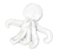 EcoGleam Rabbit Octopuss Cat Teaser Toy With Soft Texture Plush Octopuss Toy for Cat Lightweight for Hunting Play Energy-Burning for Kittens (White)