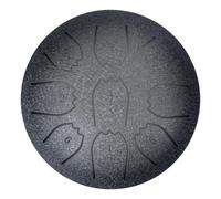 EcoGleam Rain Drum 4 Inches 9 Notes Waterproof Chakra Drum Tongue Drum for Outdoor(Black)
