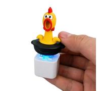 EcoGleam Screaming Chicken Button Keychain (Battery)