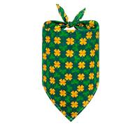 EcoGleam St Patricks Day Pet Bibs Pet Triangular Bandanas Dog Scarves (Green 7)