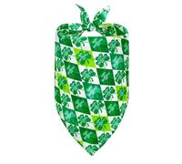EcoGleam St Patricks Day Pet Bibs Pet Triangular Bandanas Dog Scarves (Green 8)