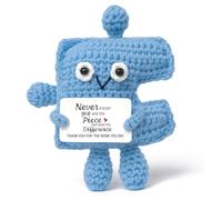 EcoGleam Thank You Gift Handmade Crochet Puzzle Plush Cute Retirement for Mom Dad Romantic Valentines Birthday Presents Girlfriend Meaningful Farewell Gifts for Coworkers