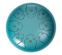 EcoGleam Tongue Drum 6 Inch 8 Notes Waterproof Ethereal Hand Pan for Outside Garden(Green
