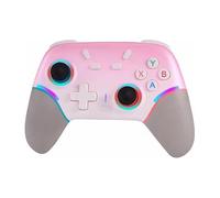 EcoGleam Wireless Controller BT Controller for Switch 2 PC Mobile & More (Gradient Pink)