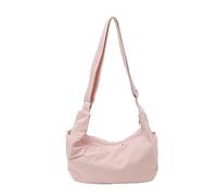 EcoGleam Women Nylon Trendy Shoulder Purse with Adjustable Strap Crossbody Crescent Bag Shoulder Crossbody Bag for Travel Shopping Work Daily Use (Pink)