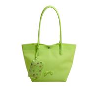 EcoGleam Women PVC Translucent Single-Shoulder Bag Large Capacity Jelly Handbags Button Clasp Design Shopping Pouch with Small Purse for Commute Travel Shopping (Green 270 * 250 * 170)