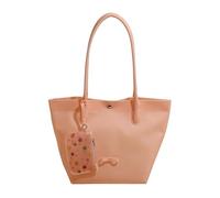 EcoGleam Women PVC Translucent Single-Shoulder Bag Large Capacity Jelly Handbags Button Clasp Design Shopping Pouch with Small Purse for Commute Travel Shopping (Pink 270 * 250 * 170)