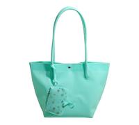 EcoGleam Women PVC Translucent Single-Shoulder Bag Large Capacity Jelly Handbags Button Clasp Design Shopping Pouch with Small Purse for Commute Travel Shopping (Blue 270 * 250 * 170)
