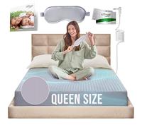 ECOHEAL Queen Grounding Fitted Sheet with 12% Silver & 4% Silk & 84% Organic Cotton - Gray - Soft Earth Grounding Well Bed Sheets