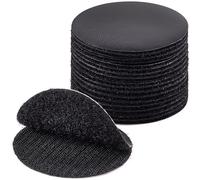 ECOHomes (3 Inch Dots, 16 Sets) Strips with Adhesive for Fabric, Black