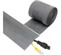 ECOHomes Carpet Cord Cover To Hide Cables, Cords, Wires On Floor - Cord Covers Strip Wire Protector & Cable Management Keep Cables Organized, for Homes, Office, Commercial Space (Grey, 4 Inch x 10 FT)