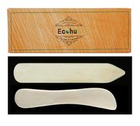 Ecohu Bone Folder & Creaser Tool - 2PCS - Scoring, Folding for Origami, Paper Crafts, Bookbinding, Leather Crafts and Card Making & Folding Paper